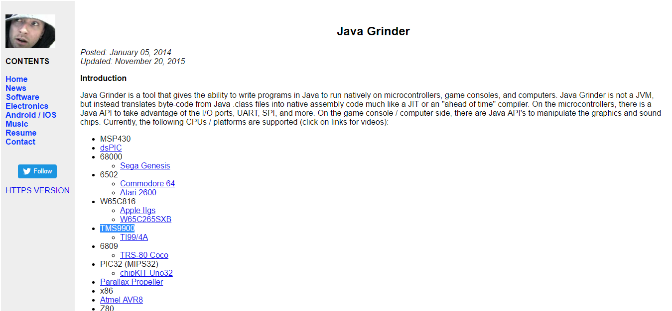 Details : Java Grinder