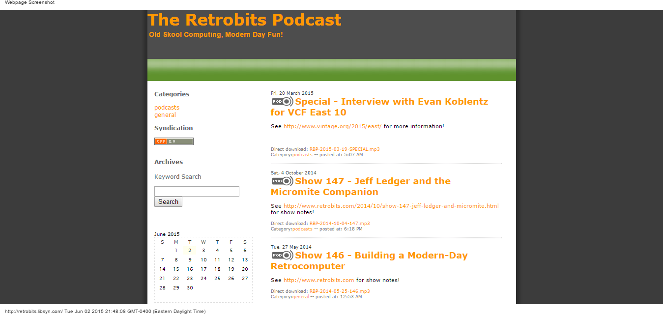 Details : Retrobits Podcast