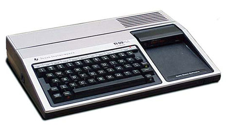 Texas Instruments  TI-99/4a. Released 1981.
